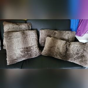 Vera Wang Faux Fur Accent Throw Pillows